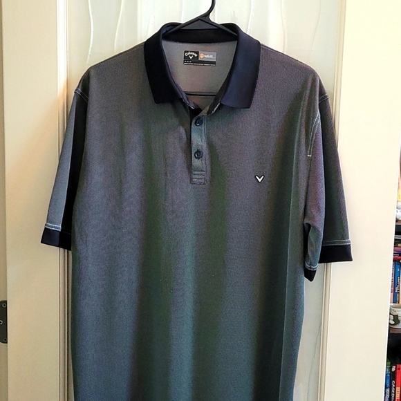 Callaway Opti-Dry Grey Collar Shirt - Picture 1 of 5